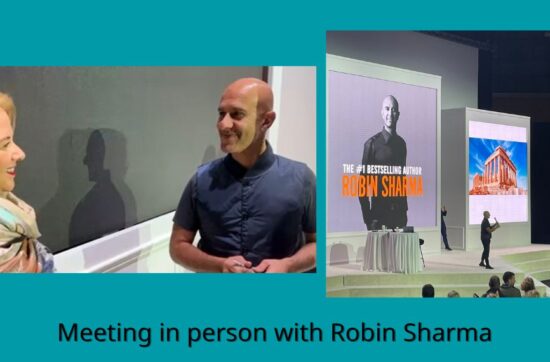Meeting in person with Robin Sharma